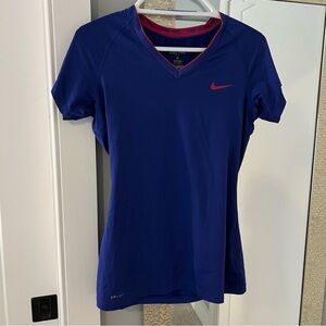 Nike Women's Short Sleeve Blue Tee